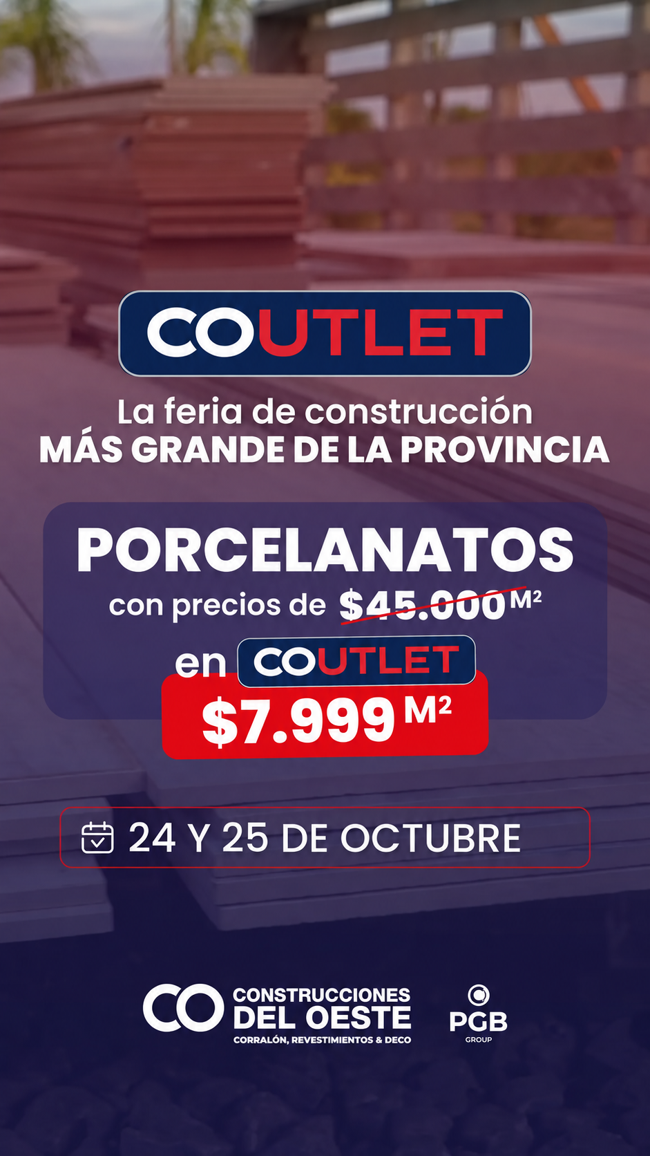 COUTLET porcelanatos desde $7.999