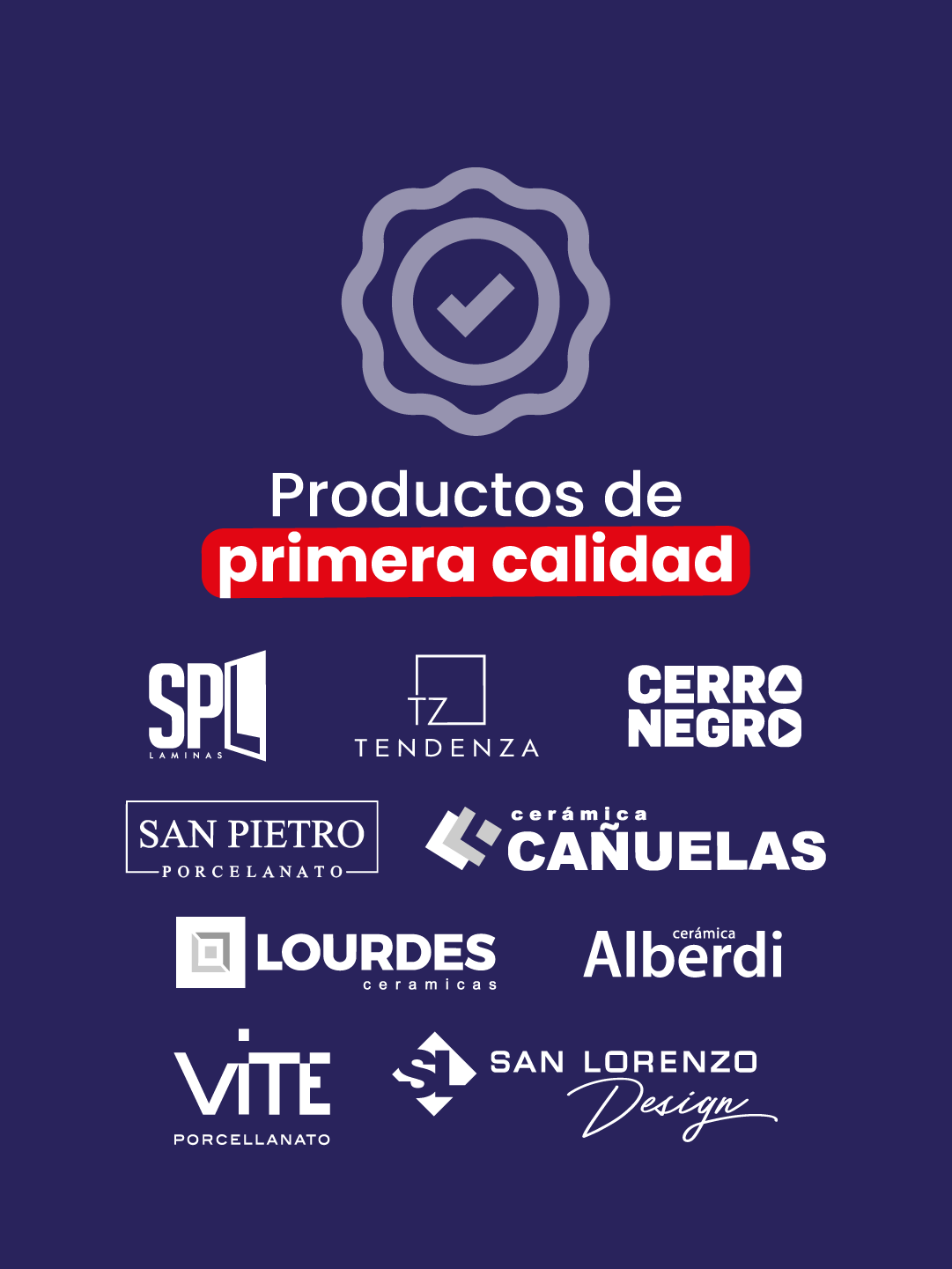 Productos de primera calidad y marcas participantes